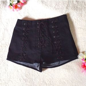 Cheeky Lace Up Shorts